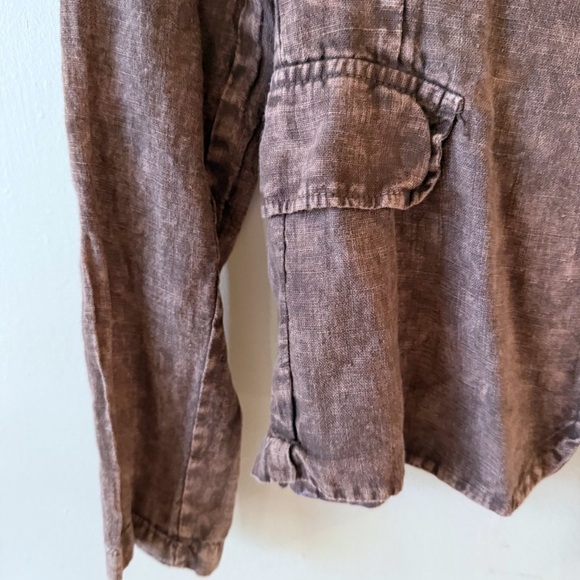 The Nu Vintage Distressed Look Blazer Jacket Sequin elbow patches SZ L New Boho - Picture 5 of 9